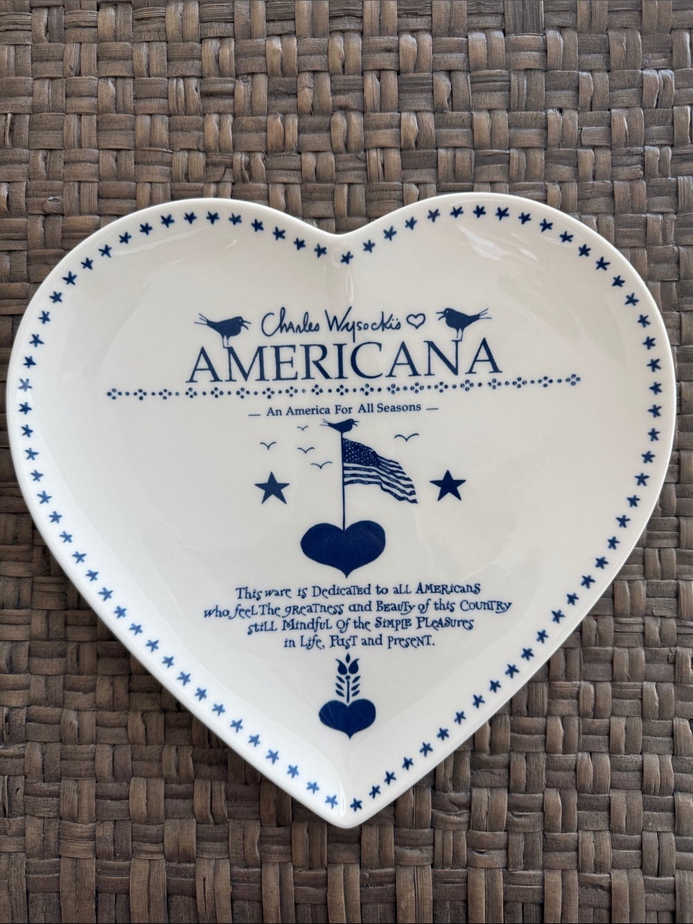 Charles Wysocki’s Americana Heart Plate